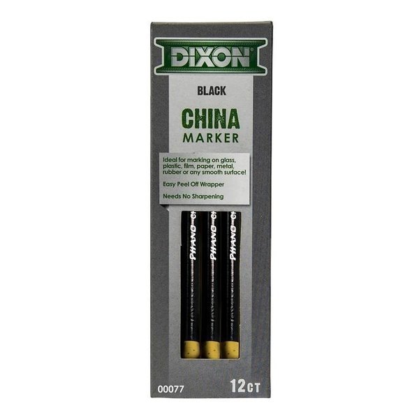 Dixon Ticonderoga DIXON TICONDEROGA 000 China Marker, Black, 7 in L 77